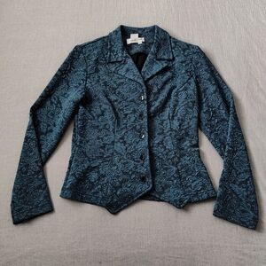 Coldwater Creek Brocade Jacquard Blazer